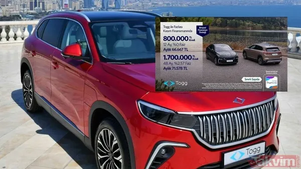 TOGG Kasım 2025 indirimli fiyat listesi: T10F ve T10X modellerinde 800 Bin TL’ye kadar faizsiz kredi - 2