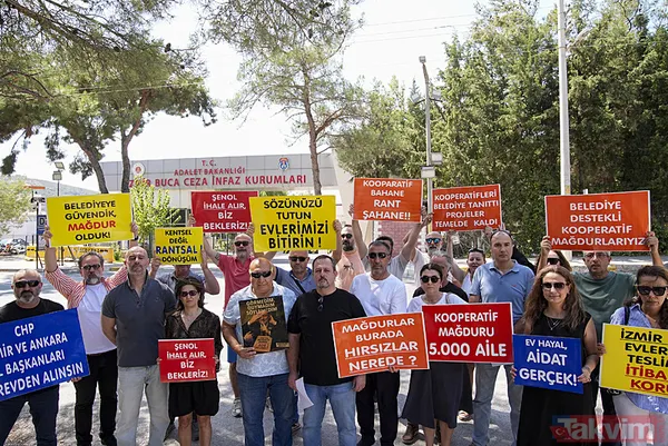 İzmir’de "CHP" mağdurlarından cezaevi önünde eylem! Tunç Soyer'den Özgür Özel'e Şenol Aslanoğlu’ndan Cemil Tugay'a… - 6