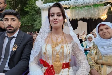 Şırnak’ta masal gibi düğün: Çifte 6 milyon liralık takı takıldı