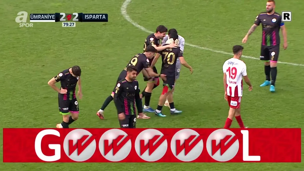 Ümraniyespor - Isparta 2-2 | GOL: Vedat Bora