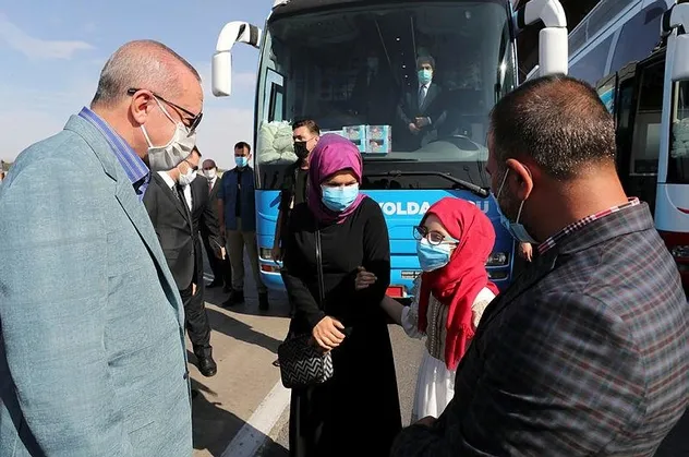 Son dakika: Başkan Erdoğan Kayseri'de! Vatandaşlardan dikkat çeken pankart