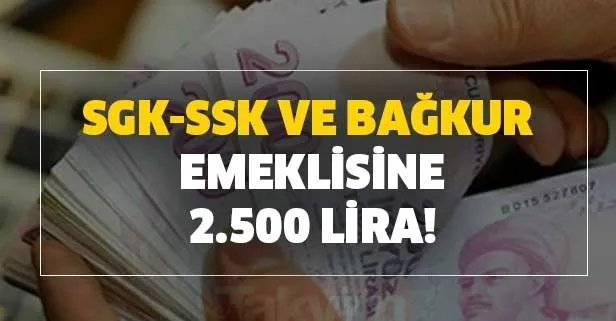 Banka seçmek kolay! SGK-SSK ve Bağkur emeklisine 2 bin 500 lira...