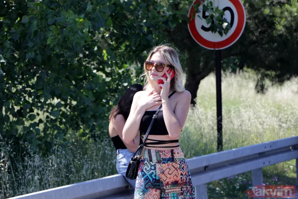 15 Temmuz Şehitler Köprüsü yolunda lüks araç alev alev yandı! Genç kadınlar geriye doğru koştu - 11