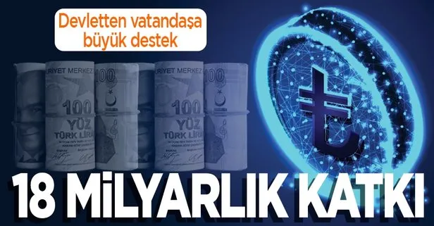 Devletten vatandaşa 18 milyar liralık katkı
