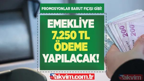 Emekliler maaş kartıyla ATM yolunu tutsun! SSK, Bağkur'luya 7.250 TL ödeme! Promosyonlar barut fıçısı gibi patladı! Garanti, TEB, Ziraat, Akbank... - 1