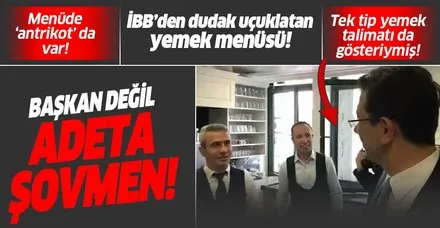 Chp Li Ibb Baskani Ekrem Imamoglu Nun Tek Tip Yemek Talimati Da Sov Cikti Ibb De Dudak Ucuklatan Yemek Butcesi Takvim