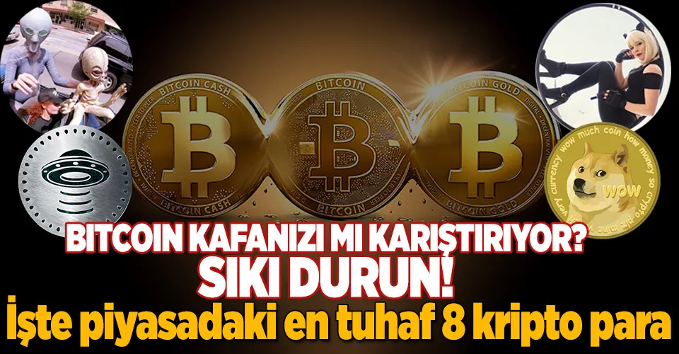Piyasadaki en tuhaf 8 kripto para