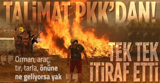 Terör örgütü YPG/PKK’nın ormanların yakılması talimatı iddianamede yer aldı: Önüne ne geliyorsa yak