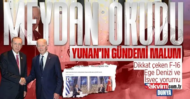 Son dakika: Yunan basınının gündemi yine Türkiye! Dikkat çeken F-16, Ege Denizi ve İsveç yorumu: Erdoğan meydan okudu!