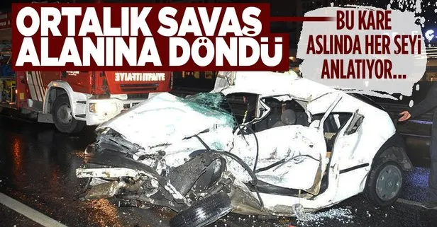 Son dakika: İstanbul’da gece yarısı yaşanan trafik kazasında ortalık savaş alanına döndü! 1 ölü 1 yaralı