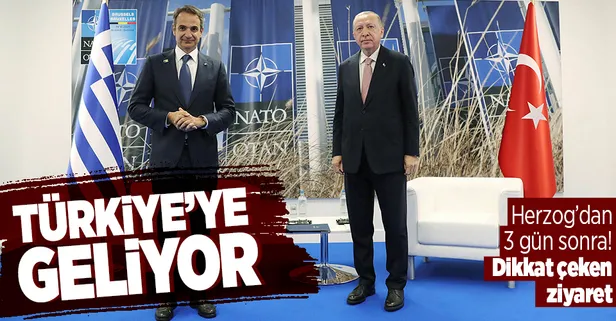 SON DAKİKA: Yunanistan Başbakanı Miçotakis Türkiye'ye geliyor