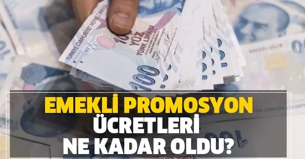 2020 yılı promosyon emekli ücretleri ne kadar oldu?