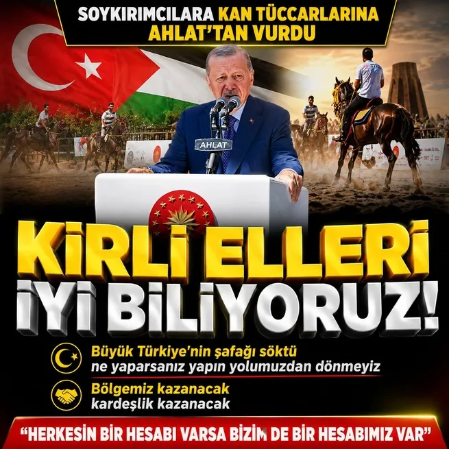 Başkan Erdoğan Ahlattan Terörsüz Türkiye mesajı verdi: Kirli elleri biliyoruz! Soykırımcılar kaybedecek