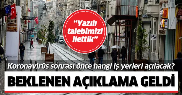 Koronavirüs sonrası ilk açılacak iş yerleri hangileri? TESK Başkanı Bendevi Palandöken açıkladı!