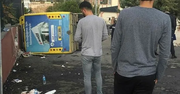 Öğrenci servisi ile halk otobüsü çarpıştı
