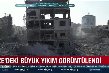 Gazze’deki büyük yıkım havadan görüntülendi!