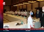 Başkan Erdoğan milli sporcuları kabul etti
