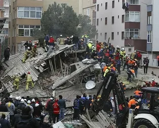 İstanbul Kartalda 8 katlı bina çöktü