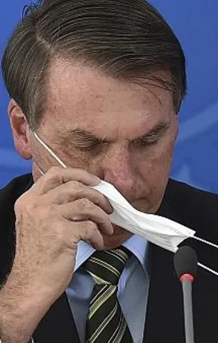 Brezilya Devlet Başkanı maskeye savaş açtı