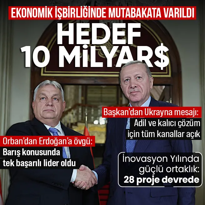 Türkiye–Macaristan ortaklığında yeni dönem: Ticarette hedef 10 milyar dolar