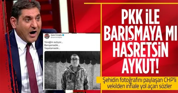 Şehidin fotoğrafını paylaştı, PKK’yı işaret edip ’barışamadık’ dedi: CHP’li Aykut Erdoğdu’dan infiale yol açan sözler