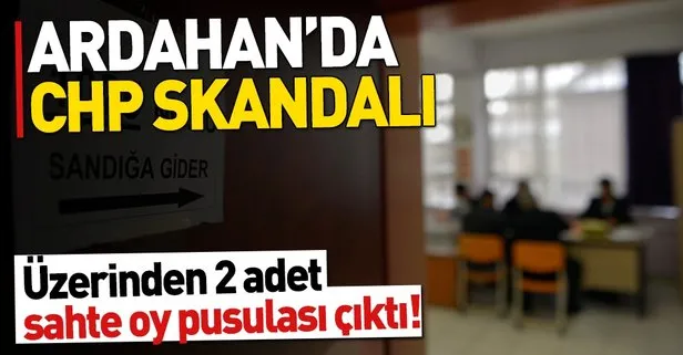 Ardahan’da CHP skandalı