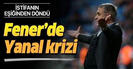 Fenerbahçe'de Ersun Yanal krizi! İstifanın eşiğinden döndü
