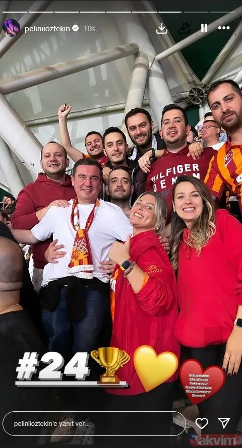 2023-24 sezonu Süper Lig şampiyonu Galatasaray ünlü aslanları coşturdu! Sosyal medya sarı-kırmızıya boyandı! İşte ünlülerin şampiyonluk paylaşımları... - 5