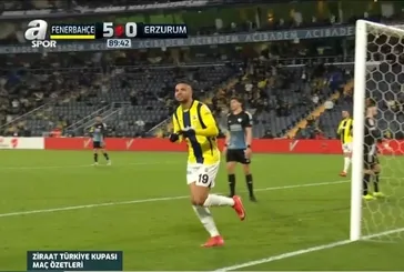 Fenerbahçe 5-0 Erzurum FK (Geniş Özet)