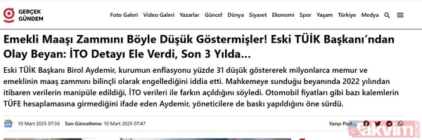 TÜİK'ten "emekli maaşı" iddialarına yanıt! - 2