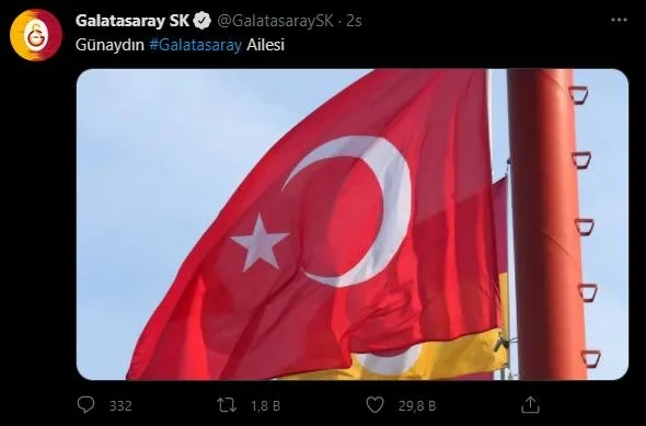 Yunanistan'daki skandalın ardından Cimbom'dan anlamlı paylaşım: Günaydın Galatasaray ailesi-2