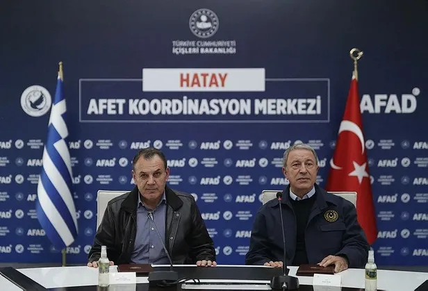Bakan Akar ve Yunanistan Savunma Bakanı Panagiotopoulos ile bir araya geldi-4