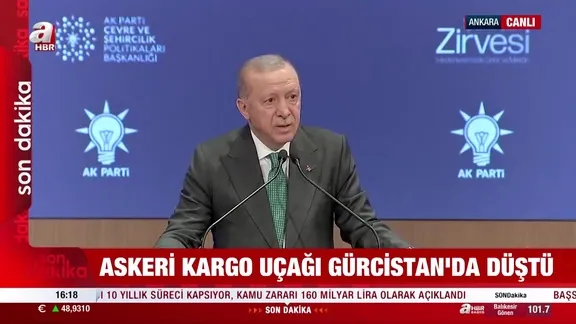 Başkan Erdoğan: Uçağın enkazına ulaşılmaya çalışılıyor