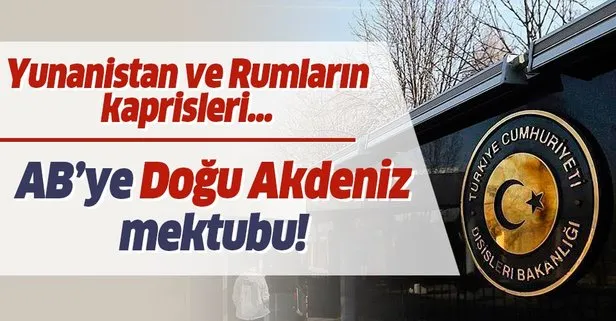 AB'ye Doğu Akdeniz mektubu!