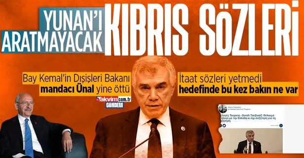 CHP Genel Başkanı Kemal Kılıçdaroğlu’nun mandacı danışmanı Ünal Çeviköz’den bir Yunan’ı aratmayacak Kıbrıs sözleri