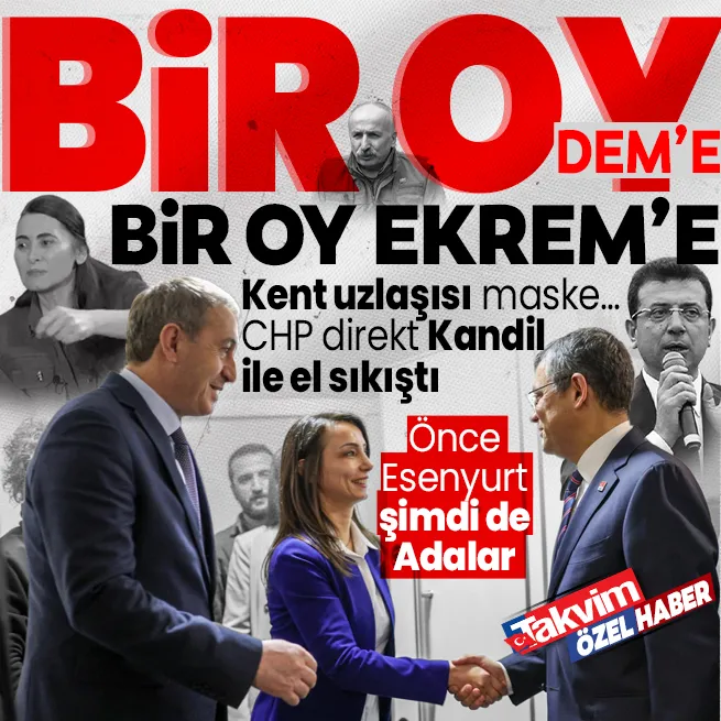 Kent uzlaşısı maske...CHP direkt Kandille anlaştı! İstanbulda Bir oy DEMe bir oy İmamoğluna formülü | Önce Esenyurt şimdi de Adalar