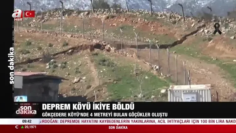Maraş depremi Gaziantep'te köyü ortadan ikiye böldü!