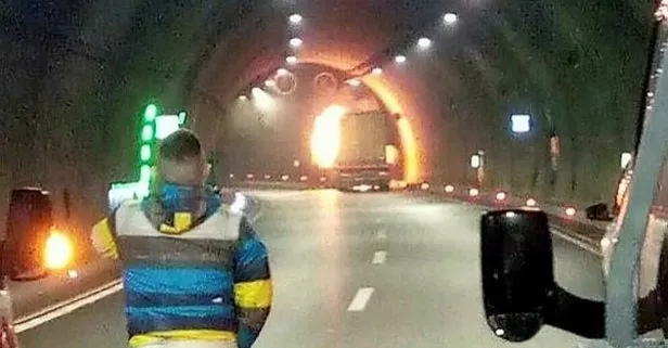 Sabuncubeli Tüneli yangın nedeniyle ulaşıma kapatıldı