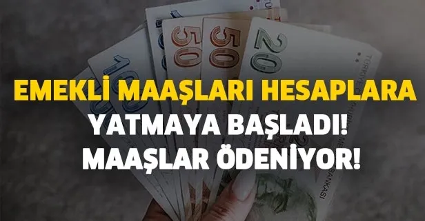 Emekli maaşları hesaplara yatmaya başladı! SGK, SSK ve Bağkur emekli maaşı tahsis numarası ödeme günü