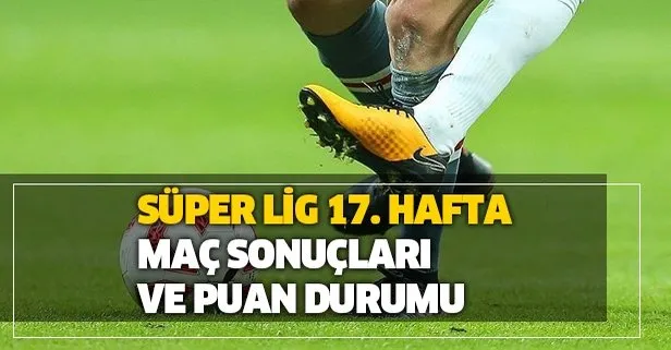 Süper Lig’de ilk yarı tamamlandı! STSL 17. hafta Süper Lig puan durumu ve maç sonuçları