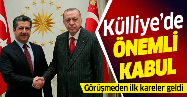 Başkan Erdoğan, Mesrur Barzani’yi kabul etti