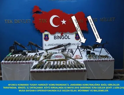 Bingöl’de PKK’nın mühimmat deposu bulundu!