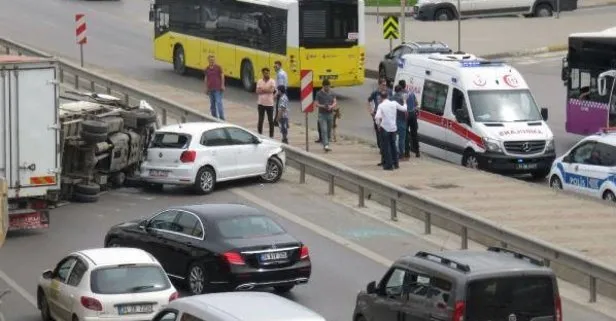 Kadıköy’de feci kaza! Trafik felç oldu