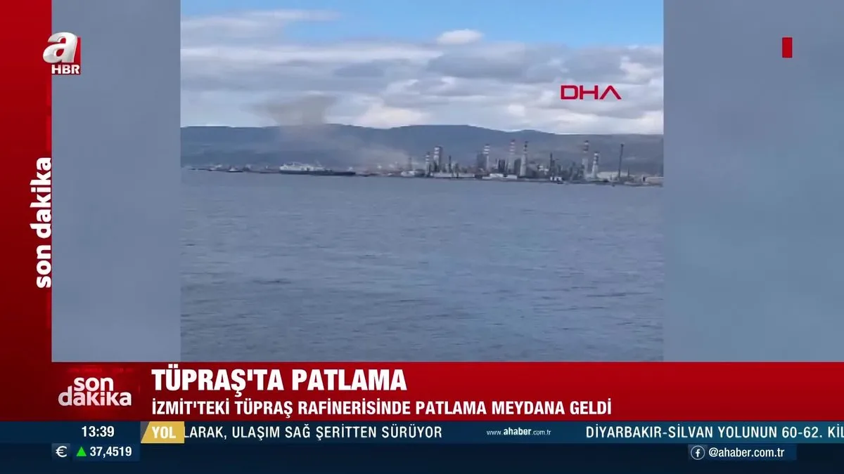 Yer: İzmit! Tüpraş'ta patlama