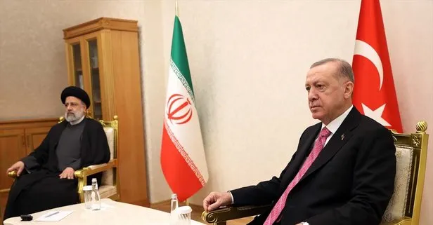 SON DAKİKA: Başkan Recep Tayyip Erdoğan İran Cumhurbaşkanı Reisi ile bir araya geldi