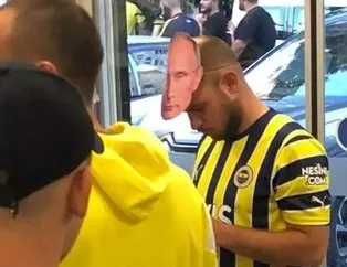 Fenerbahçe taraftarından bu kez de ’Putin’ maskesi