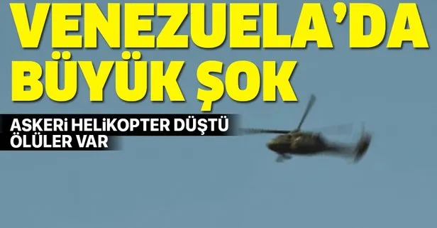 Venezuela’da askeri helikopter düştü
