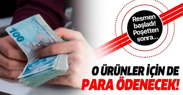 Poşetten sonra o ürünler için de para ödenecek