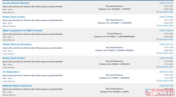 Hastane işçi alım kadroları! 20 Ocak 2023 Hastanelere en az ilköğretim mezunu sınavsız personel ve işçi alımı başvuru şartları nedir? - 7
