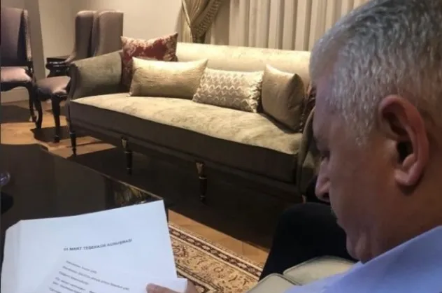 Binali Yıldırım konuşmasını hazırladı!